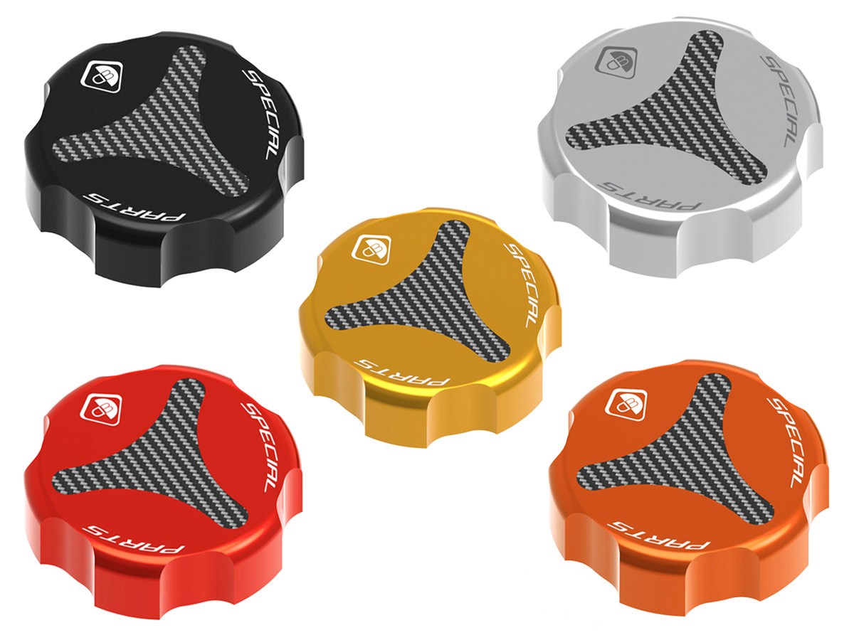 DBK Special Parts (Ducabike) Billet Rear Brake Reservoir Cap for Ducati (except Diavel and 2015+ Multistrada) and Clutch DBK Special Parts (Ducabike) Billet Rear Brake Reservoir Cap for Ducati (except Diavel and 2015+ Multistrada) and Clutch